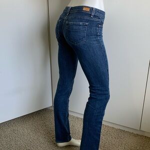 Paige size 28 Blue Heights straight leg blue jeans